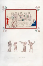Poczęstunek królewski, początek XIV w., 1843 r.