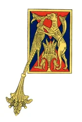 Pierwsza litera A, XII wiek, 1843.