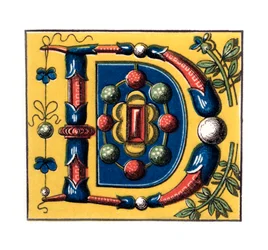 Pierwsza litera D, XV wiek, 1843.