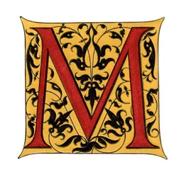 Pierwsza litera M, 1843.