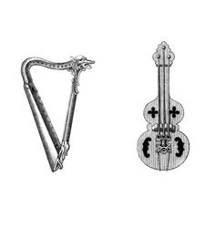 Instrumenty muzyczne, XII wiek, 1843.