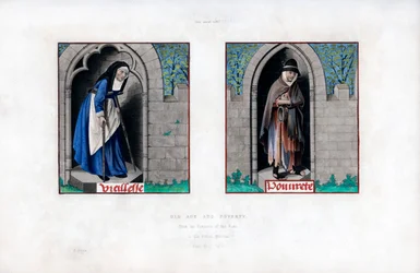 Starość i ubóstwo, ok. 1480, 1843 r.