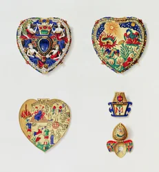 Klejnot Darnleya, z „Notatki historyczne o Lennox lub Klejnot Darnleya, własność królowej”, autorstwa Patricka Frasera Tytlera (1791-1849) opublikowanego w 1843 r.