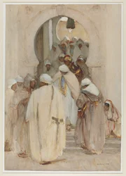 Łuk kawiarni w Bistera, ok. 1896-1908 (akwarela)