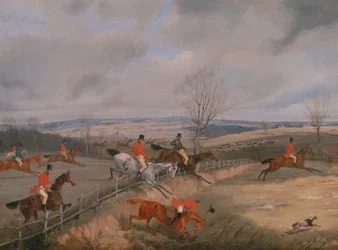 Scena polowania: Rysowanie okładki, ca. 1840.