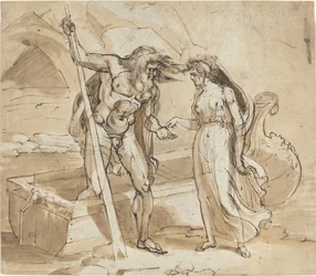Psyche daje monetę Charon