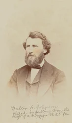 Carte-de-visit portret Waltera W. Johnsona, 1868.