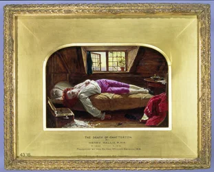Śmierć Chattertona, ok. 1856