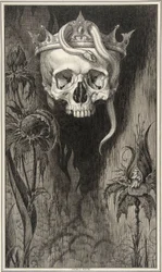 Ilustracja z Księżnej Malfi i Białego Diabła, Dwie sztuki Johna Webstera (1580 - 1634), wyd. 1930