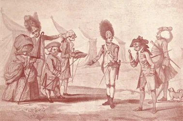 Wizyta w obozie, ok. 1800-1810, 1909 r.