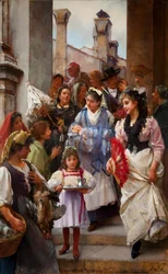 Weneckie Chrzciny, 1896 olej na płótnie