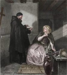 Julia w celi brata Wawrzyńca, 1867