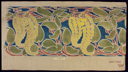 Próbka tkaniny szablonowej, ok. 1896 r.