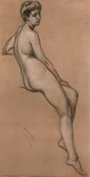Studium linii Herbert Draper, c1903