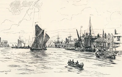 Z molo w Limehouse, 1873, 1894