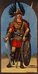 Hengist, wódz Anglów, 449 n.e., 1924.