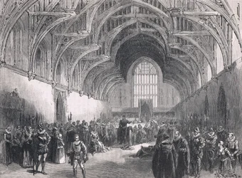 Proces państwowy w Westminster Hall za czasów Elżbiety I