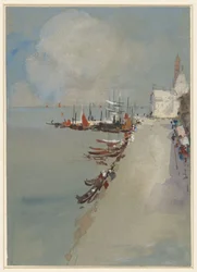 Widok Wenecji z kanałem Giudecca