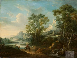 Krajobraz górski z rzeką
