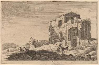 Widok zrujnowanego budynku