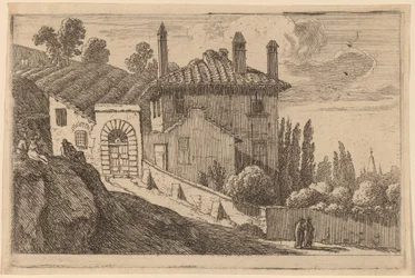 Widok włoskiej willi