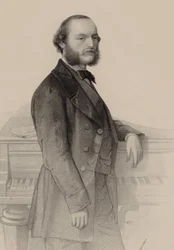 Portret pianisty i kompozytora Désiré Magnus 1828-1884.