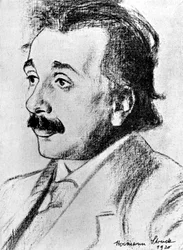 Albert Einstein 1879-1955, niemiecko-szwajcarski matematyk i fizyk teoretyczny, 1920