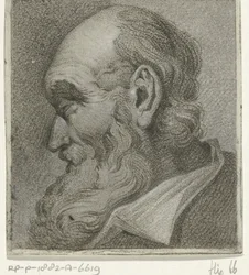 Portret starca z profilu