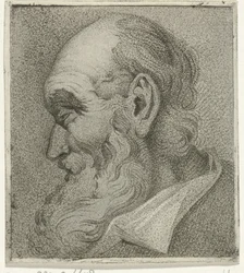 Portret starca z profilu