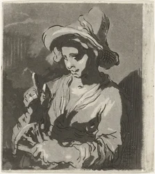 Kobieta z wachlarzem Kobieta z kołowrotkiem