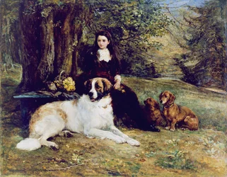 Dziewczyna z psem, 1884