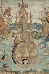 O Jardim das Delícias Terrenas. ca. 1560 (tapeçaria) polonês