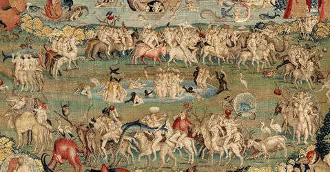 Ogród rozkoszy ziemskich. ok. 1560 (gobelin)
