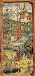 Ogród rozkoszy ziemskich. ok. 1560 (gobelin)
