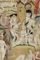 Ogród rozkoszy ziemskich. ok. 1560 (gobelin)