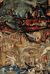 Ogród rozkoszy ziemskich. ok. 1560 (gobelin)