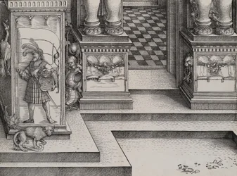 Dolna część wejścia do prawego portalu Die Porten des Adels i Outer Ri..., 1515.
