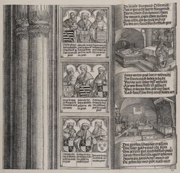 Grób wzniesiony przez Maksymiliana dla ojca i Skarb cesarski z portretami ..., 1515.