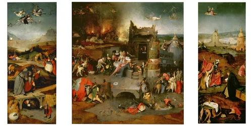 Kuszenie świętego Antoniego, ok. 1501