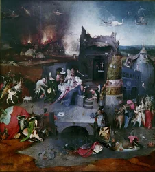 Kuszenie św. Antoniego Centralny panel tryptyku, Między 1495 a 1515 r