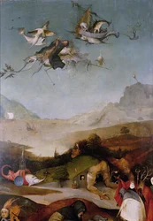 Kuszenie św. Antoniego Detal lewego skrzydła tryptyku, Między 1495 a 1515
