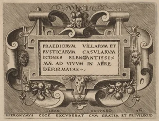 Strona tytułowa dzieła „Praediorum Villarum”