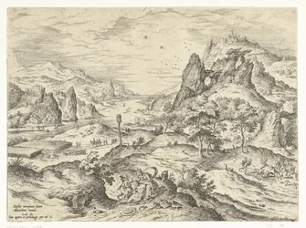 Wenus opłakuje śmierć Adonisa Pejzaże ze scenami biblijnymi i mitologicznymi (tytuł serii)