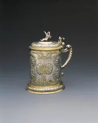 Kufel, Gdańsk, ok. 1700 (paczka srebrna złocona)
