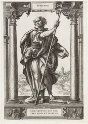 Św. Filip S. Philippvs (tytuł na obiekcie) Chrystus i dwunastu apostołów i św. Paweł (tytuł serii)
