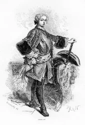 Ludwik XV, król Francji.