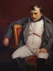 Napoleon I w Fontainebleau, 31 marca 1814, szczegół