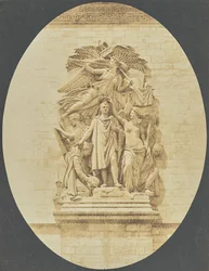 [Detal "Le Triomphe de 1810", Jean-Pierre Cortot, Łuk Triumfalny].