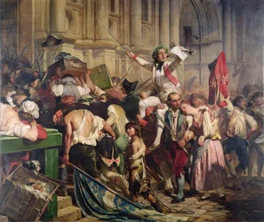 Zdobywcy Bastylii przed Hôtel de Ville w 1789 roku, 1839