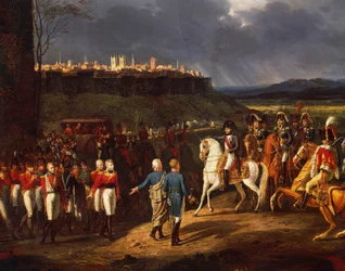 Spotkanie Napoleona Bonaparte z jeńcami brytyjskimi w Astordze po bitwie pod La Coruną